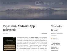 Tablet Screenshot of guidedmeditationtreks.com